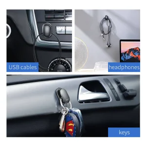پد نگهدارنده اشیاء داخل خودرو باسئوس مدل Small Hook بسته 4 عددی