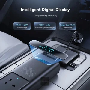 مبدل برق خودرو باسئوس مدل IGBT Power Inverter 300W‌‌‌ BS-CI30-02
