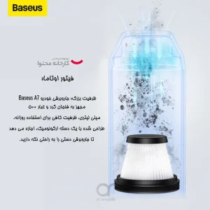 فیلتر جارو شارژی خودرو بیسوس مدل VCAQ020113 بسته 2 عددی