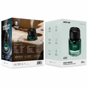 خوشبوکننده خودرو گرین لاین مدل GNAROUODGR با رایحه Oud Wood حجم 130 میلی لیتر