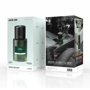 خوشبوکننده خودرو گرین لاین مدل GNFORDIF130GN با رایحه Forest حجم 130 میلی لیتر
