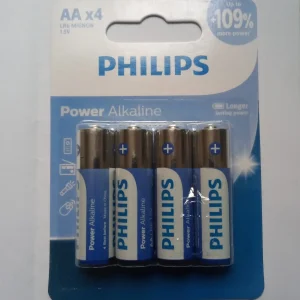 باتری قلمی و نیم قلمی فیلیپس مدل Power Alkaline بسته هشت عددی