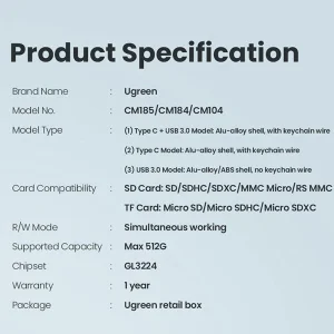 کارت‌خوان یوگرین مدل CM185-50706