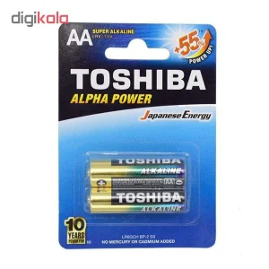 باتری قلمی توشیبا مدل Alpha Power بسته 2 عددی