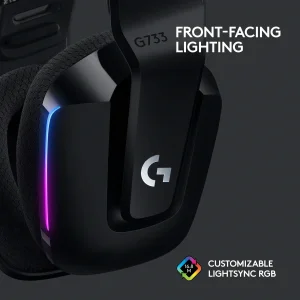 هدست لاجیتک مدل G733 LIGHTSPEED RGB BLACK