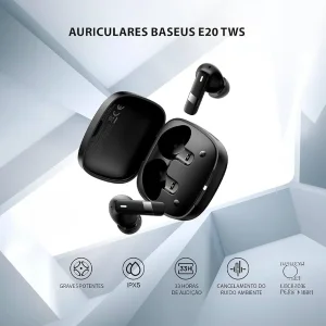 هدفون بی سیم بیسوس مدل MON NOISE CANCELING E20 AWARE