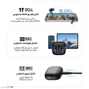 هدست بی سیم بیسوس مدل LDT YUMENI M2S BUDS BOWIE RUMMENI