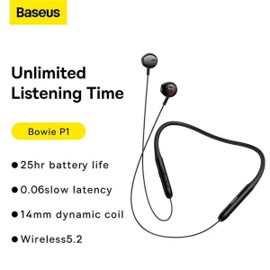 هندزفری بلوتوثی باسئوس مدل SKT Bowie Series P1 Half In-ear