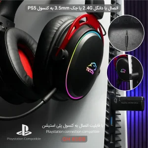 هدست گیمینگ بی سیم تسکو مدل GH 6168 Odinos به همراه دانگل