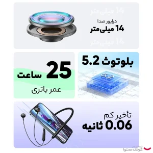 هندزفری بلوتوثی بیسوس مدل NECK P ONE LACE 1