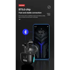 هدفون مخصوص بازی بلوتوثی لنوو مدل Thinkplus LivePods LP12