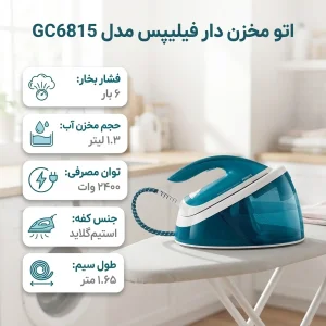 اتو مخزن دار فیلیپس مدل GC6815