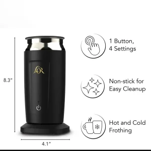 اسپرسوساز کپسولی 800 میلی‌لیتر فیلیپس مدل L'OR Barista Sublime LM9012 با فشار بخار 19 بار، قابلیت تهیه هم‌زمان 2 فنجان و کف شیرساز لور