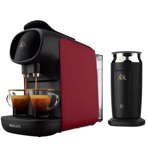 اسپرسوساز کپسولی 800 میلی‌لیتر فیلیپس مدل L'OR Barista Sublime LM9012 با فشار بخار 19 بار، قابلیت تهیه هم‌زمان 2 فنجان و کف شیرساز لور
