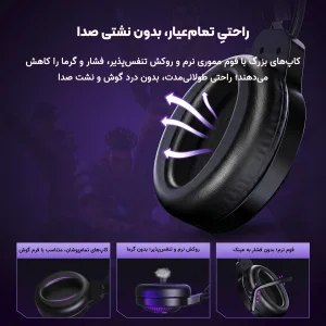 هدست گیمینگ رو گوشی ایسر مدل OHW303
