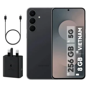 گوشی موبایل سامسونگ مدل Galaxy S25 FE دو سیم کارت ظرفیت 256 گیگابایت و رم 8 گیگابایت - ویتنام - به همراه شارژر 45 وات سامسونگ و کابل شارژ USB-C به طول 1.8 متر