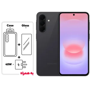 گوشی موبایل سامسونگ مدل Galaxy A37 دو سیم‌کارت ظرفیت 256 گیگابایت و رم 8 گیگابایت - ویتنام - به همراه یک عدد شارژر 45 وات سامسونگ، یک عدد کابل UBS-C به طول 1.8 متر، یک عدد کاور سیلیکونی و یک عدد محافظ صفحه نمایش