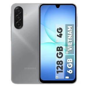 گوشی موبایل سامسونگ مدل Galaxy A17 4G دو سیم کارت ظرفیت 128 گیگابایت و رم 6 گیگابایت - ویتنام - به همراه شارژر 25 وات سامسونگ، 2 عدد قاب و 1 عدد محافظ صفحه نمایش