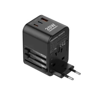 شارژر دیواری 20 وات 3 پورت الدینیو مدل Z9
