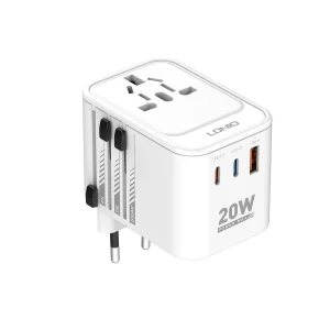 شارژر دیواری 20 وات 3 پورت الدینیو مدل Z9