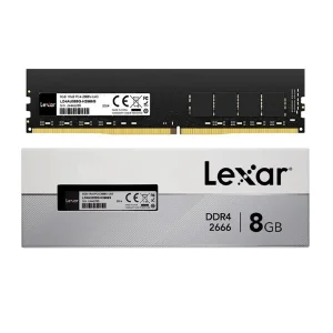رم کامپیوتر لکسار DDR4، ظرفیت 8 گیگابایت تک کاناله مدل LD4AU08G UDIMM با فرکانس 2666 مگاهرتز و تایمینگ CL19