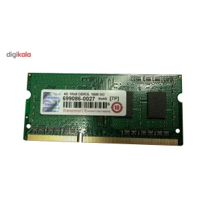رم لپ تاپ ترنسند مدل 1600 DDR3L PC3L 12800S MHz ظرفیت 4 گیگابایت