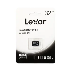 کارت حافظه لکسار مدل R100 کلاس 10 استاندارد UHS-I U1 ظرفیت 32 گیگابایت