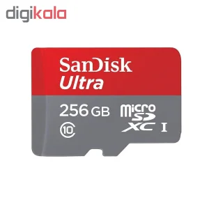 کارت حافظه microSDXC سن دیسک مدل Ultra کلاس 10 استاندارد UHS-I U1 سرعت 100MBps ظرفیت 256 گیگابایت