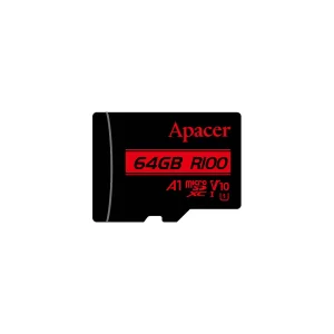 کارت حافظه microSDXC اپیسر مدل R100 کلاس 10 استاندارد UHS-I U1 سرعت 100MBps ظرفیت 64 گیگابایت