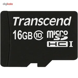 کارت حافظه‌ microSDHC ترنسند مدل Premium کلاس 10 استاندارد UHS-I U1 سرعت 30MBps 200X ظرفیت 16 گیگابایت
