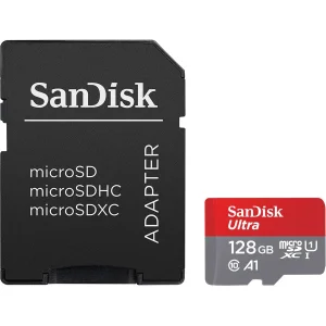 کارت حافظه Micro SDXC سن دیسک UHS-i Class 10 همراه با آداپتور SD ظرفیت 128GB