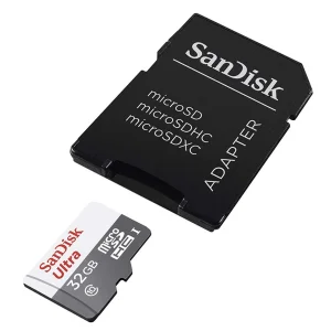 کارت حافظه microSDXC سن دیسک مدل Ultra کلاس 10 استاندارد UHS-I سرعت 100MBps ظرفیت 32 گیگابایت به همراه آداپتور SD