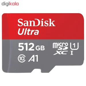 کارت حافظه microSDXC سن دیسک مدل Ultra کلاس 10 استاندارد UHS-I U1 سرعت 100MBps ظرفیت 512 گیگابایت