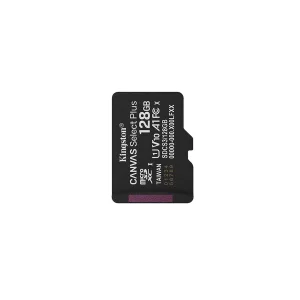 کارت حافظه microSDXC کینگستون مدل CANVAS کلاس 10 استاندارد UHS-I U1 سرعت 100MBps ظرفیت 128 گیگابایت به همراه تبدیل SD