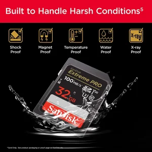 کارت حافظه SDHC سن دیسک مدل Extreme Pro V30 کلاس 10 استاندارد UHS-I U3 سرعت 100mbps ظرفیت 32 گیگابایت