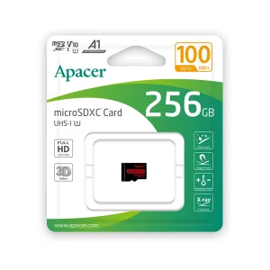 کارت حافظه microSDXC اپیسر مدل R100 کلاس 10 استاندارد UHS-I U1 سرعت 100MBps ظرفیت 256 گیگابایت