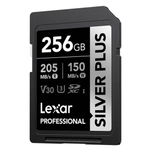کارت حافظه SDXC لکسار مدل SILVER PLUS کلاس 10 استاندارد ظرفیت 256 گیگابایت سرعت 205MBps