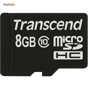 کارت حافظه‌ microSDHC ترنسند مدل Premium کلاس 10 سرعت 20MBps 133X ظرفیت 8 گیگابایت