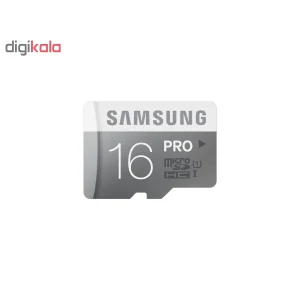 کارت حافظه microSDHC سامسونگ مدل Pro کلاس 10 استاندارد UHS-I U1 سرعت 90MBps ظرفیت 16 گیگابایت به همراه آداپتور SD
