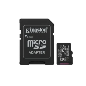 کارت حافظه microSDXC کینگستون مدل CANVAS SELECT PLUS کلاس A1 استاندارد UHS-U1 سرعت 150MBps ظرفیت 256 گیگابایت به همراه آداپتور SD