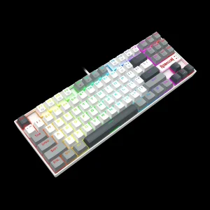 کیبورد گیمینگ ردراگون مدل K552 Kumara، سوییچ مکانیکال قرمز، Tenkeyless، نورپردازی RGB، قابلیت Anti-Ghosting