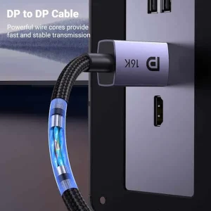 کابل DisplayPort 2.1 Male یوگرین مدل DP118 کد 15383 طول یک متر