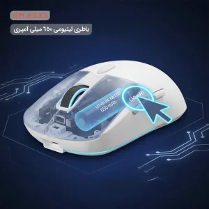 ماوس بی سیم گیمینگ تسکو مدل GM 2033