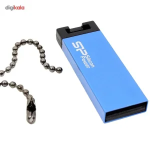 فلش مموری 32 گیگابایت سیلیکون پاور مدل Touch 835 با رابط USB 2.0، بدنه فلزی ضدخش و مقاوم در برابر آب، ضربه، فشار و گردوغبار، طراحی بدون درب