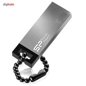 فلش مموری 32 گیگابایت سیلیکون پاور مدل Touch 835 با رابط USB 2.0، بدنه فلزی ضدخش و مقاوم در برابر آب، ضربه، فشار و گردوغبار، طراحی بدون درب