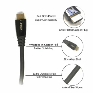 کابل HDMI ایسر مدل Ultra HD 4K طول 3 متر