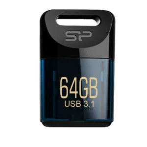 فلش مموری سیلیکون پاور Jewel J06 ظرفیت 64 گیگابایت، رابط USB 3.1 و سازگار با USB 2.0، مقاوم در برابر آب، گرد و غبار و لرزش، ابعاد کوچک و وزن سبک