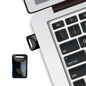 فلش مموری سیلیکون پاور Jewel J06 ظرفیت 64 گیگابایت، رابط USB 3.1 و سازگار با USB 2.0، مقاوم در برابر آب، گرد و غبار و لرزش، ابعاد کوچک و وزن سبک