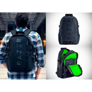 کوله‌ پشتی ریزر مدل rogue v3 مناسب برای لپ‌تاپ تا سایز 15.6 اینچ