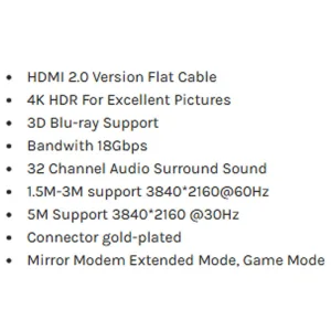 کابل HDMI یوگرین مدل ED015-50819 طول 1.5 متر
